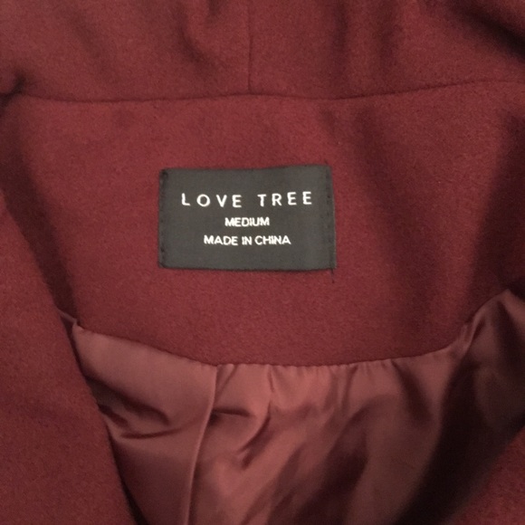 Love Tree Wide Hooded Long Trench Coat - Picture 4 of 7